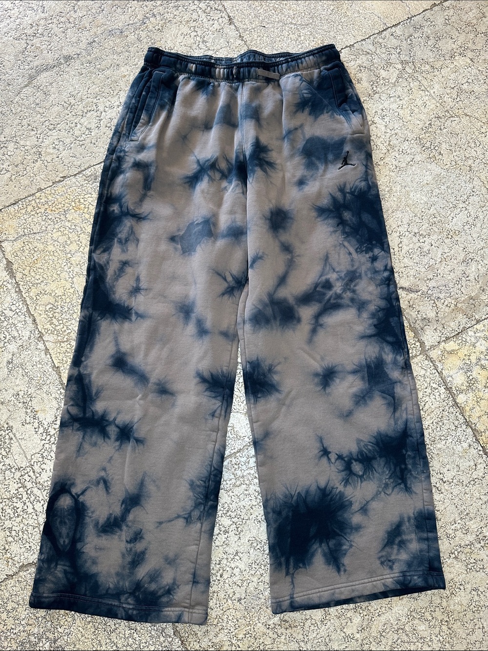Jordan Tie-Dye Navy Blue & Gray Joggers